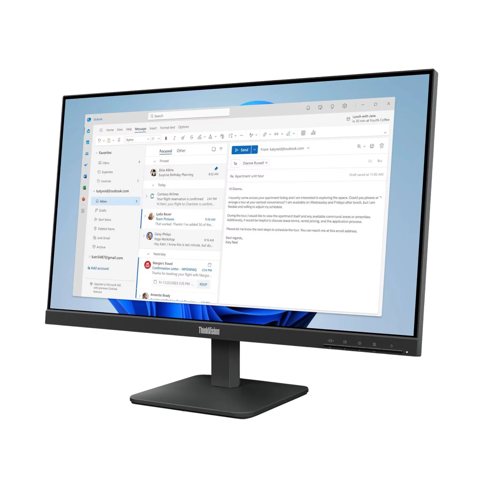 Combo Puesto de Oficina PC Tecnobrand Core i3-12100 8GB 480GB SSD con Kit Teclado y Mouse Trust + Monitor Lenovo 21.5 Pulgadas Full HD + UPS APC Easy 700VA - PCTBCI38G480H-64CBKAR6AR-BVG700IAR — foto 10