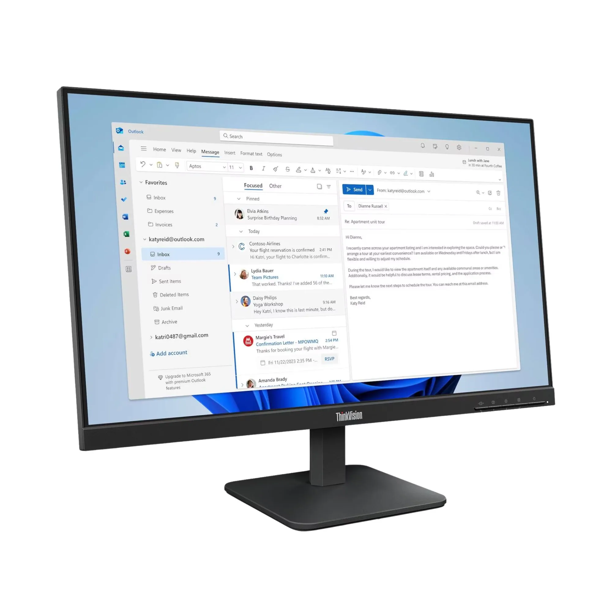 Combo Puesto de Oficina PC Tecnobrand Core i3-12100 8GB 480GB SSD con Kit Teclado y Mouse Trust + Monitor Lenovo 21.5 Pulgadas Full HD + UPS APC Easy 700VA - PCTBCI38G480H-64CBKAR6AR-BVG700IAR — foto 11