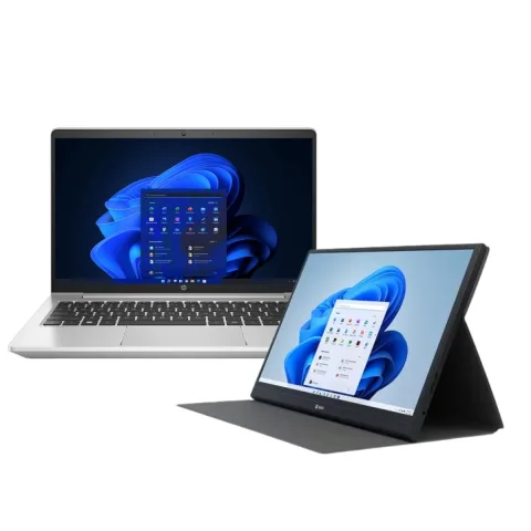 Combo Notebook HP ProBook 445 Ryzen 5 16GB 512GB + Monitor Portátil Teros 15.6"